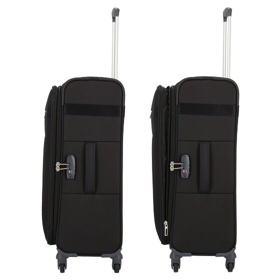 Samsonite Citybeat 4 kółka Walizka 66 cm z plisą rozprężną