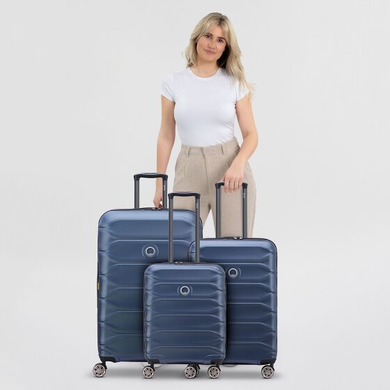Delsey Paris Meteor 4 kółka Zestaw walizek 3-części z plisą rozprężną
