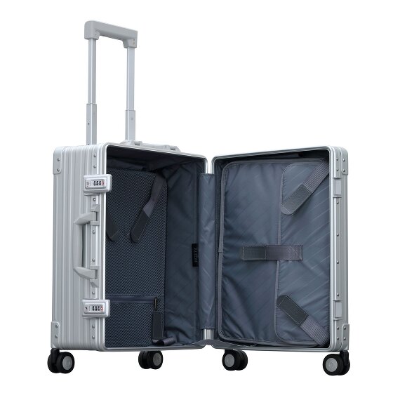 Aleon Walizka kabinowa Traveler Domestic z 4 kółkami, Aluminium, 55 cm