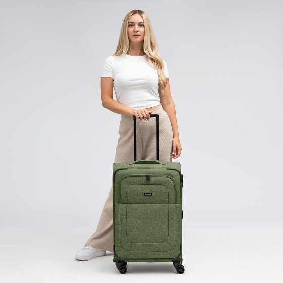 Redolz Essentials 12 MEDIUM – walizka na 4 kółkach, 67 cm, z funkcją poszerzenia kieszeni