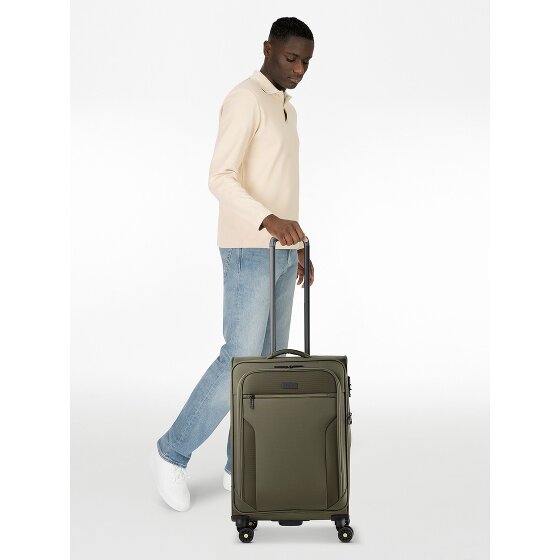 d&n Travel Line 9704 4 kółka Walizka M 68 cm z funkcją poszerzenia