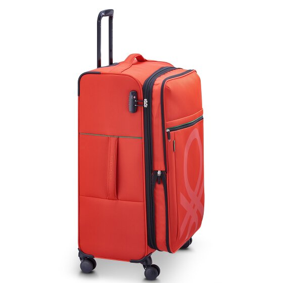 Delsey Paris x United Colors of Benetton Colour Block Wózek na 4 kółkach 77 cm z rozkładanym pałąkiem