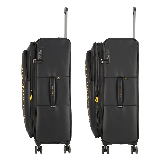 Mandarina Duck Eco Coated 4 kółka Walizka L 78 cm z plisą rozprężną