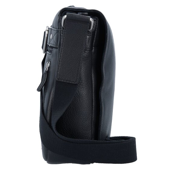 Leonhard Heyden Skórzana torba na ramię Berlin Messenger z przegrodą na laptopa 32 cm