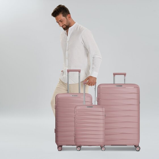 Franky London 4 kółka Zestaw walizek 3-części z plisą rozprężną