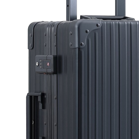 Aleon Walizka kabinowa Traveler Domestic z 4 kółkami, Aluminium, 55 cm