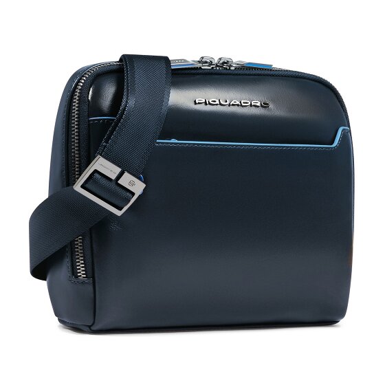 Piquadro Blue Square Torba na ramię Skórzany 21 cm