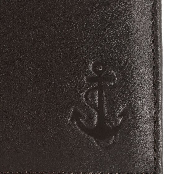 oxmox Leather Portfel Ochrona RFID Skóra 10 cm