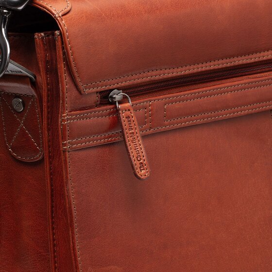 The Chesterfield Brand Salvatore Briefcase Messenger Skórzany 42 cm Komora na laptopa