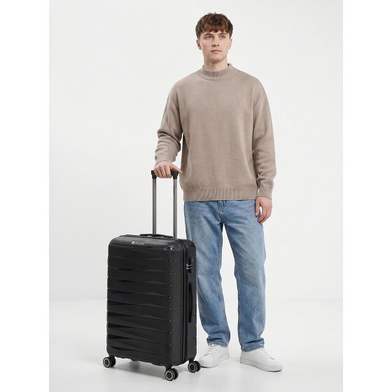 Franky London 4 kółka Walizka M 65 cm z funkcją poszerzenia