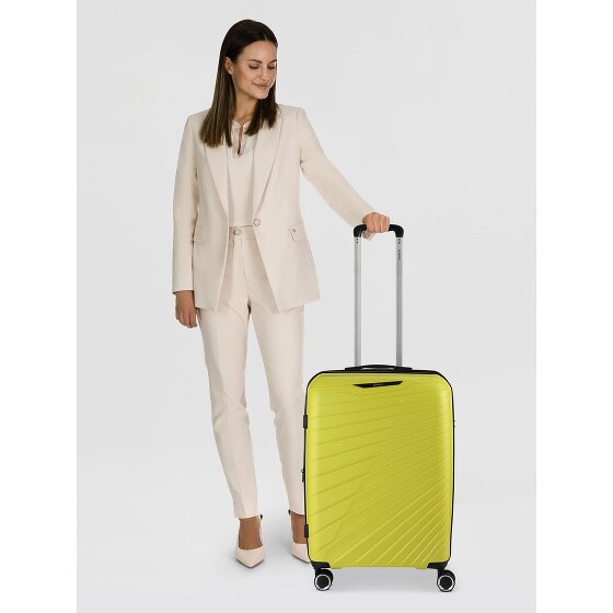 Benzi 5808 4 kółka Walizka 65 cm z plisą rozprężną