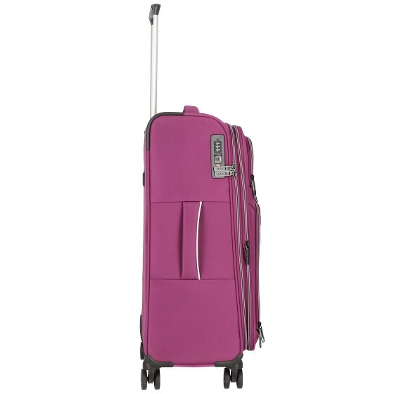 d&n Travel Line 9204 4 kółka Walizka M 66 cm z plisą rozprężną