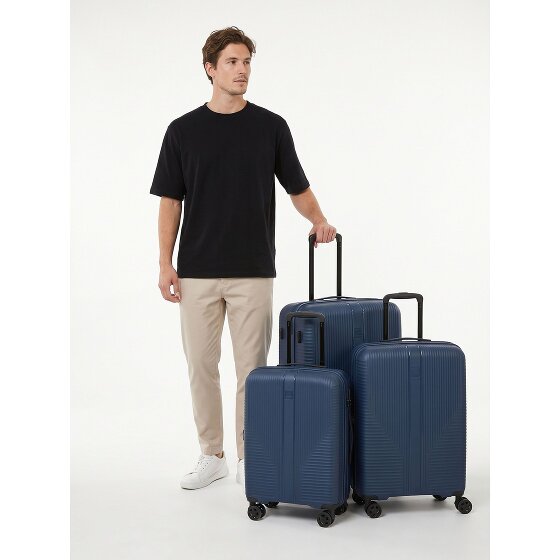 Travelite Air Stripe 4 kółka Zestaw walizek 3-części z funkcją poszerzenia