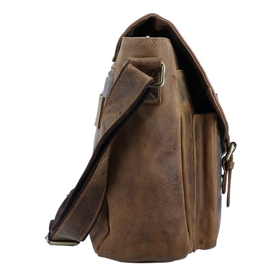 Greenburry Vintage Torba typu Messenger Skóra 40 cm Komora na laptopa