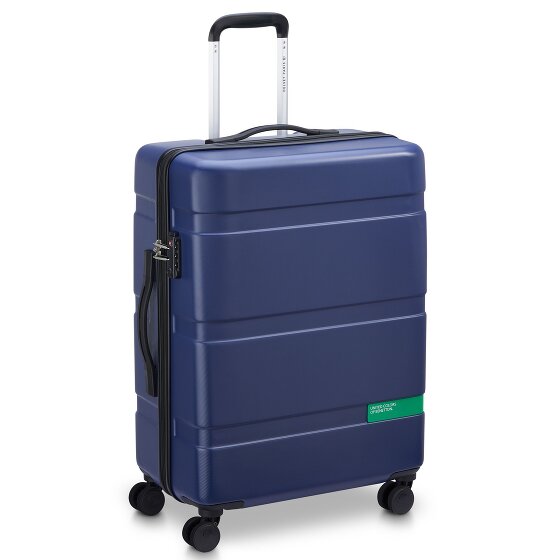 Delsey Paris x Zestaw 4-kołowych walizek United Colors of Benetton Now Hardside 3 szt. z elastycznym zagięciem