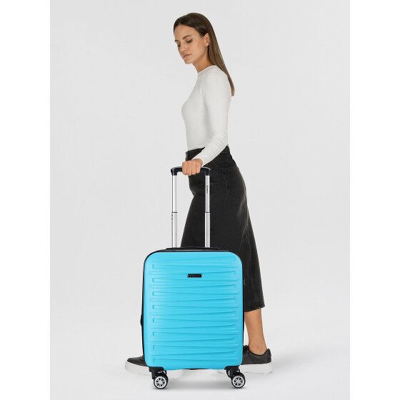 Benzi 5493 4 kółka Walizka kabinowy S 53 cm z plisą rozprężną