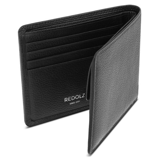 Redolz Portfel Leather Essentials QF z skóry z ochroną RFID, 11,5 cm