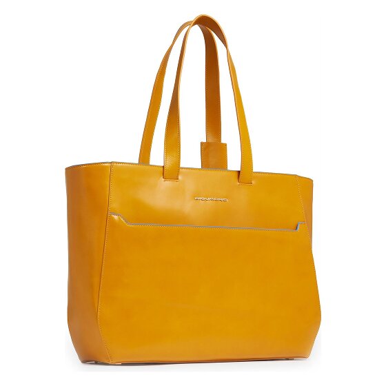 Piquadro Blue Square Shopper Bag Skórzany 40 cm