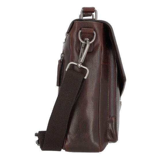 Leonhard Heyden Skórzana aktówka Roma 39 cm Komora na laptopa