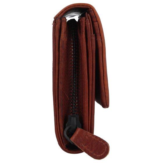 Jack Kinsky Risör Portfel Ochrona RFID Skórzany 19 cm