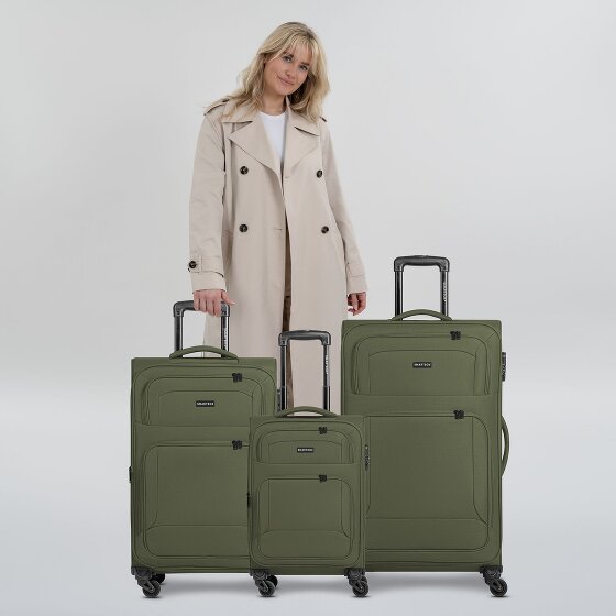 Smartbox Edition 04 4 kółka Zestaw walizek 3-części z plisą rozprężną