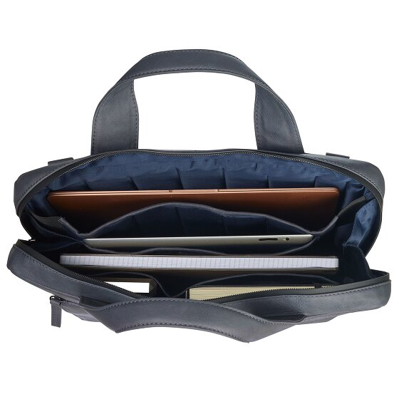 Leonhard Heyden Haga Teczka skórzana 38 cm Komora na laptopa