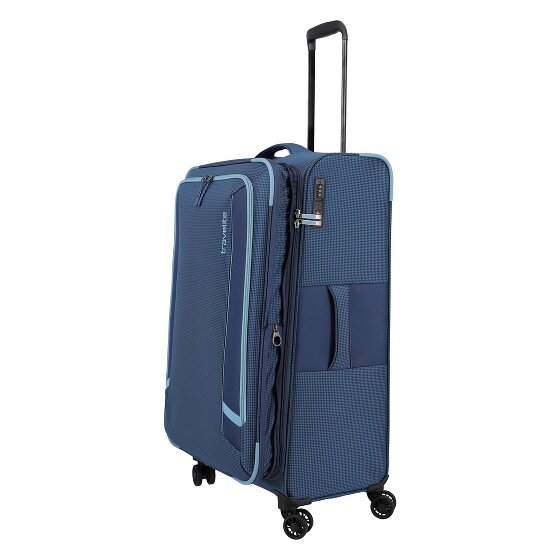 Travelite Corsiica 4 kółka Walizka L 77 cm z plisą rozprężną