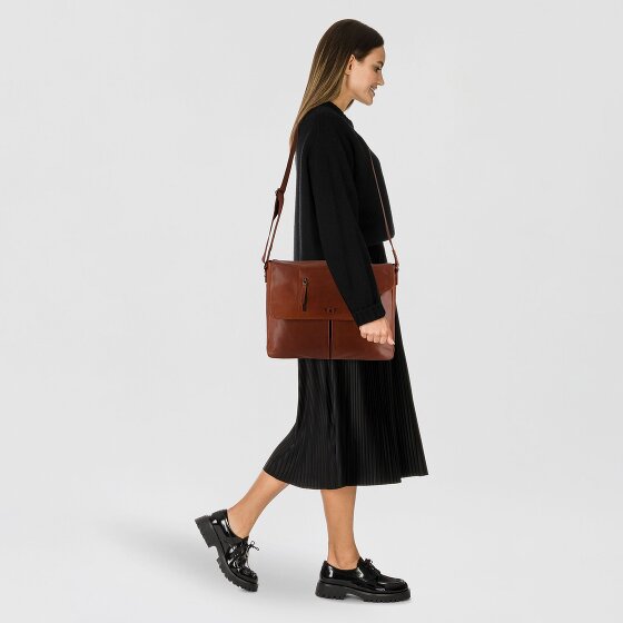 Greenburry Vintage Briefcase Messenger Skórzany 40 cm Komora na laptopa