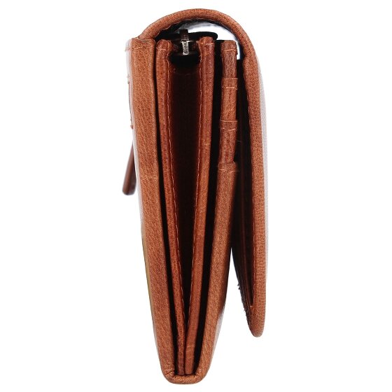 mano Donna Aurona RFID Portfel Ochrona RFID Skóra 19 cm