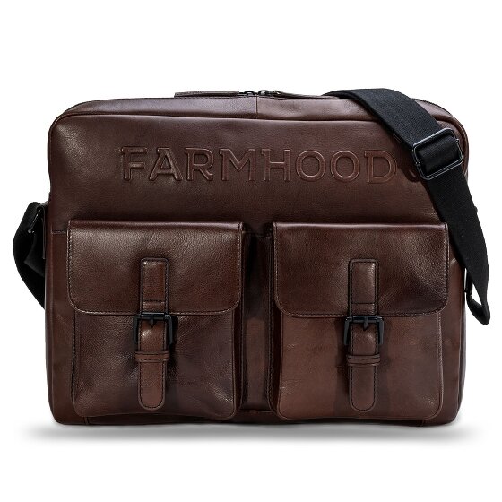 Farmhood Memphis Briefcase Messenger Skórzany 38 cm Komora na laptopa