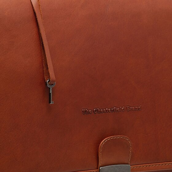 The Chesterfield Brand Glenwood Briefcase Messenger Skórzany 42 cm Komora na laptopa