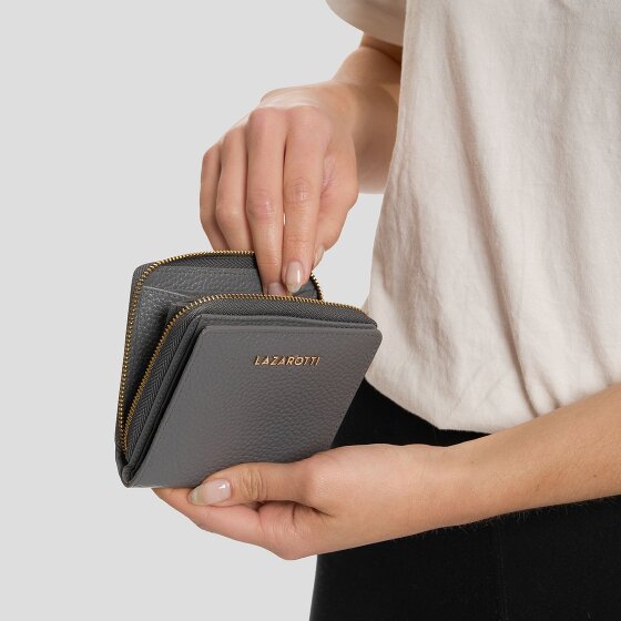 Lazarotti Bologna Leather Medium Zip-Around Wallet Leather 10 cm