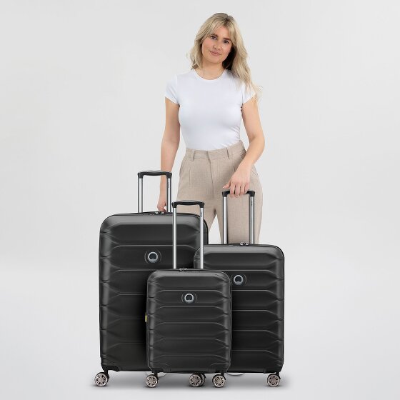 Delsey Paris Meteor 4 kółka Zestaw walizek 3-części z plisą rozprężną