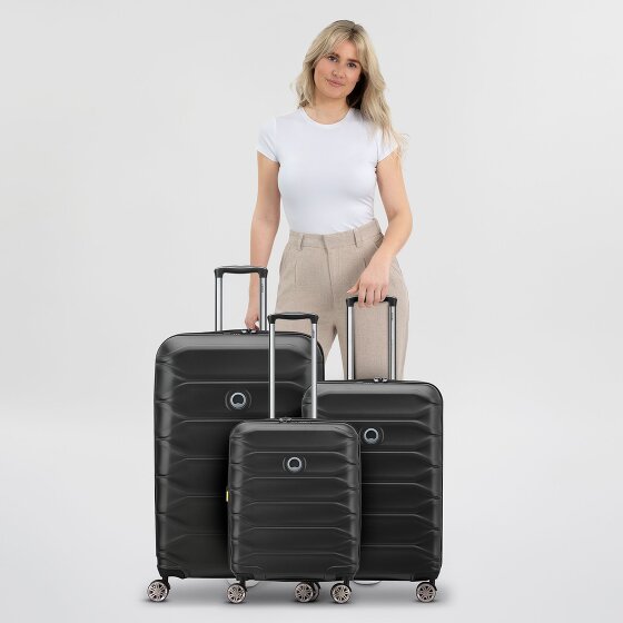 Delsey Paris Meteor 4 kółka Zestaw walizek 3-części z plisą rozprężną