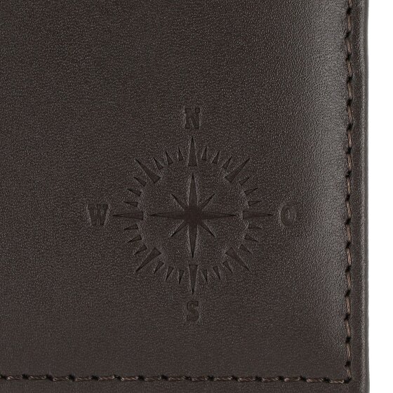 oxmox Leather Portfel Ochrona RFID Skóra 11 cm