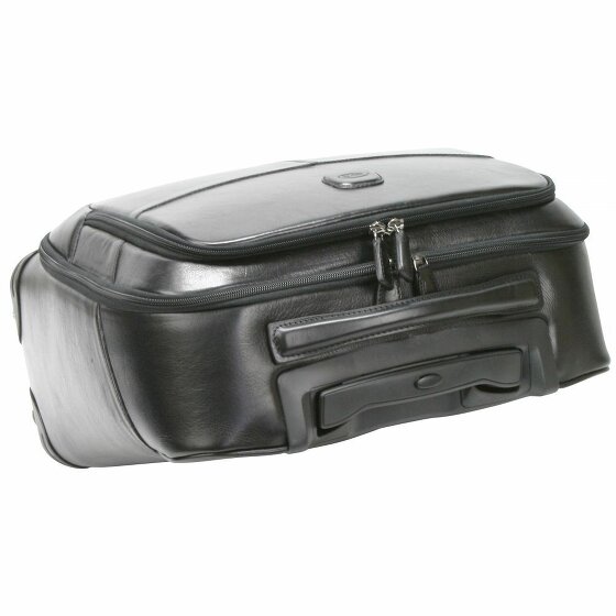 Bric's Life Pelle 4-Wheel Leather Business Trolley 43 cm Laptop Compartment