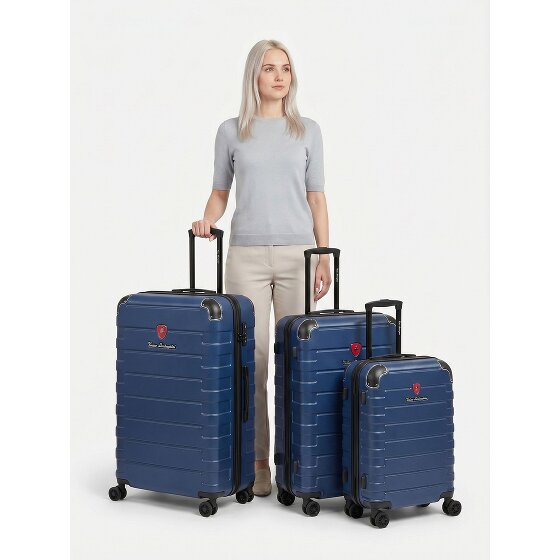 Tonino Lamborghini Walizka Tonino Lamborghini Milano 3-SET z elastycznym składaniem i walizką XL
