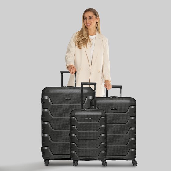 Smartbox Edition 01 4 kółka Zestaw walizek 3-części z plisą rozprężną