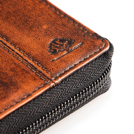 Greenburry Destressed Portfel Ochrona RFID Skórzany 10.5 cm