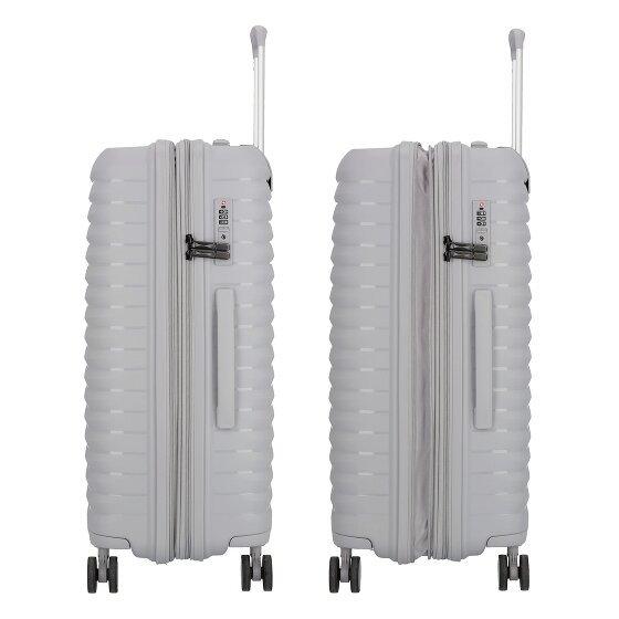 d&n Travel Line 4500 4 kółka Walizka M 65 cm z plisą rozprężną