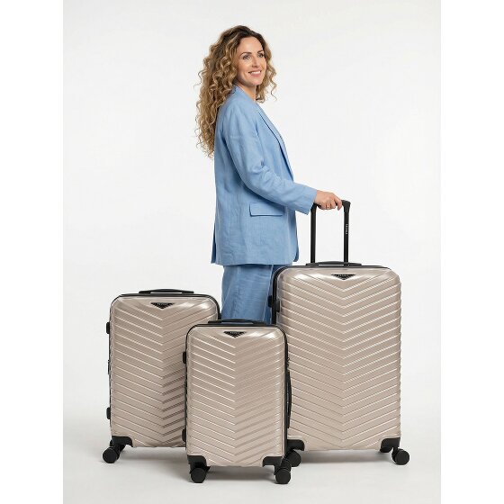 Redolz Essentials 18 4 kółka Zestaw walizek 3-części z plisą rozprężną