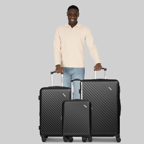 Check.In Paradise 2.0 4 kółka Zestaw walizek 3-części z plisą rozprężną