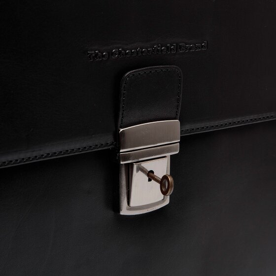 The Chesterfield Brand Salvatore Briefcase Messenger Skórzany 42 cm Komora na laptopa