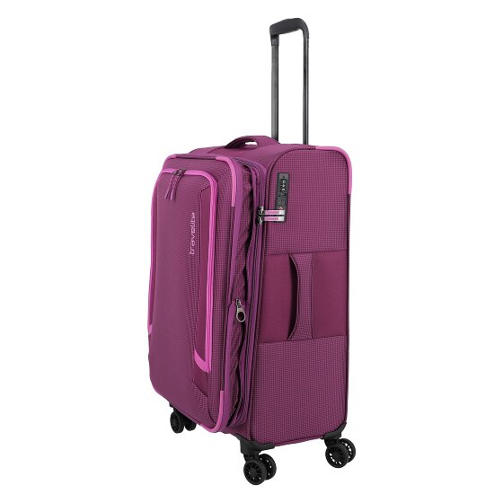 Travelite Corsiica 4 kółka Walizka M 67 cm z plisą rozprężną