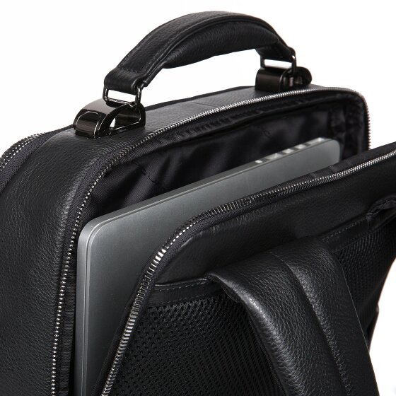 Piquadro Modus Special Plecak Skóra 40 cm Komora na laptopa