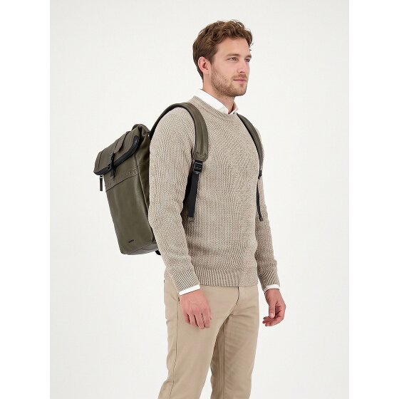 Burkely Minimal Mason Plecak Skóra 37 cm Komora na laptopa