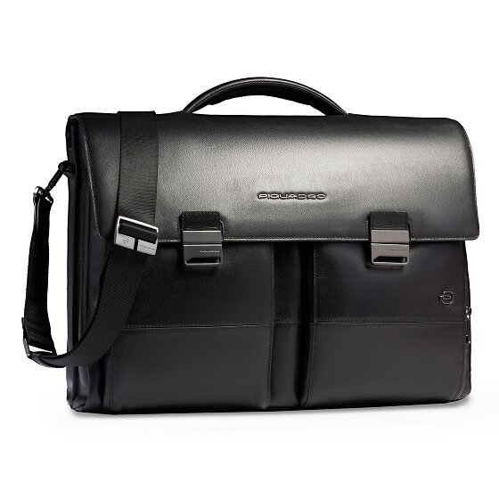 Piquadro Philip Briefcase Messenger Skórzany 42 cm Komora na laptopa