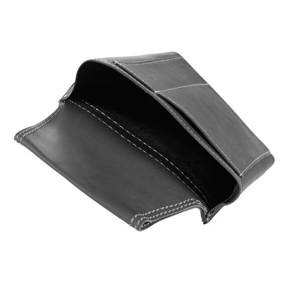 Greenburry Vintage Black Fanny Pack - Portfel kelnerski skórzany 14,5 cm