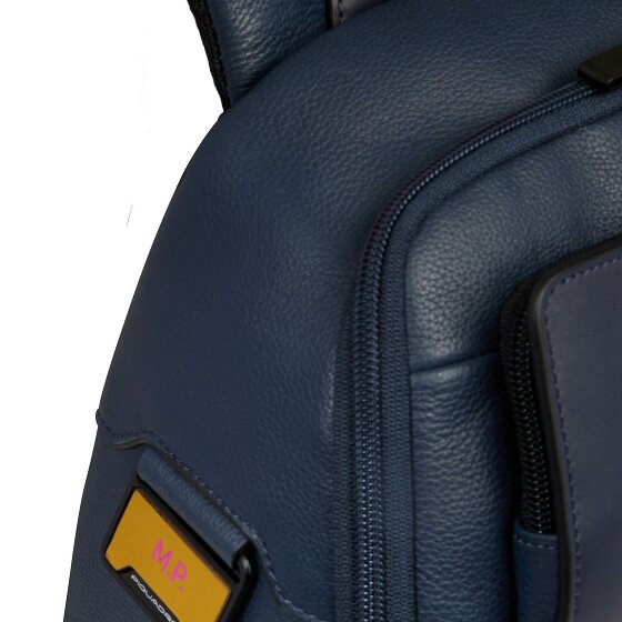 Piquadro Ael Plecak Skórzany 37 cm Komora na laptopa