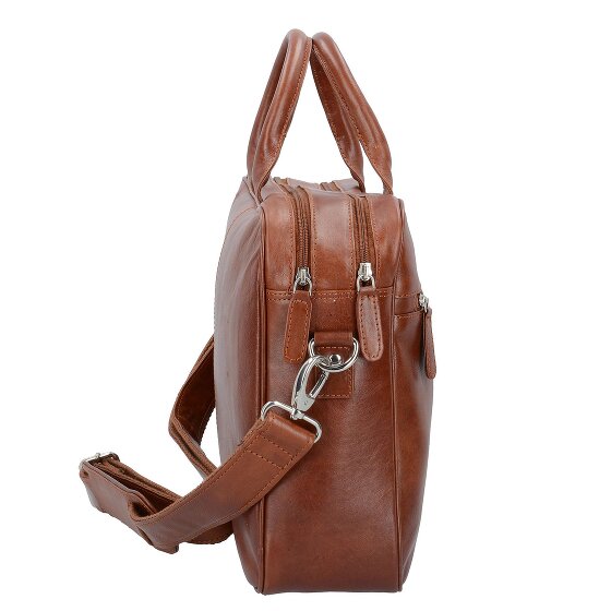 Dermata Teczka skórzana 40 cm przegroda na laptopa